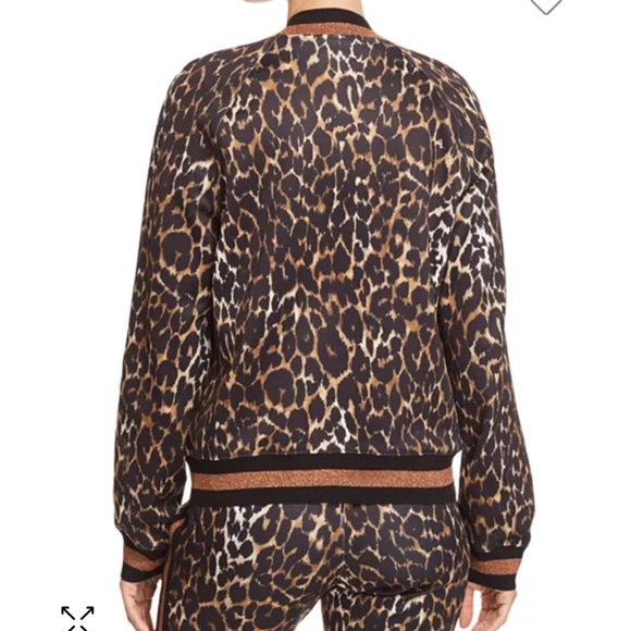 PAM & GELA leopard print track suit NWT size small jacket pants - Picture 3 of 8